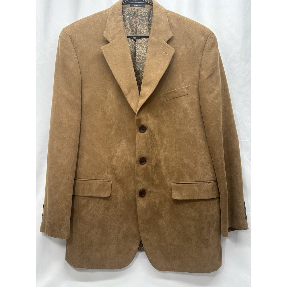 Ralph‎ Lauren Dillards 43L Brown Blazer Jacket Sport Coat Brown Lined